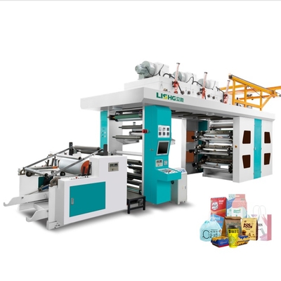 Grocery 4 color ci fabric pe plastic bags pp woven cup box machine flexo package printing printer four paper machine