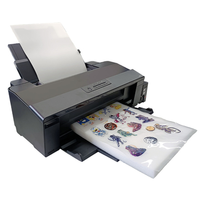Garment Shops L1800 Printhead 33cm Digital Heat Transfer PET Film Sheet Feeding Specialized Fuser A3 DTF Inkjet Printer For Dark T-shirt