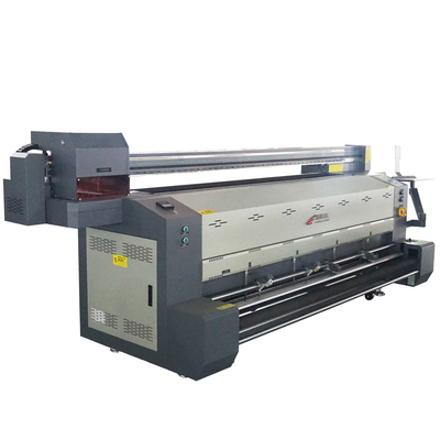 Garment Shops 2.1m Printer 4 Head Sublimation Transfer Machine With Heater Flag Textile Sublimation Inkjet Printing Machine