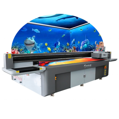 Building Material Shops USD 3.0 port 3D UV Flatbed Wall Mural printing machine inkjet color digital printer