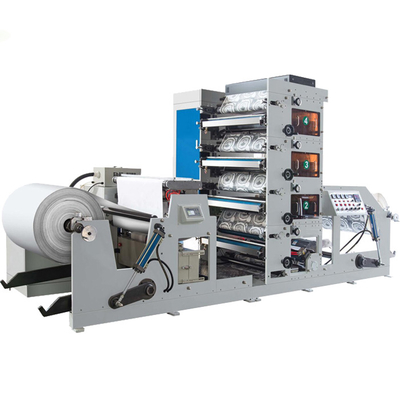 Printing shops good price roll RO roll 4 color flexo printing machine for paper cup